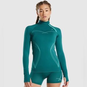 Gymshark Apex Seamless 1/4 Zip - Teal
